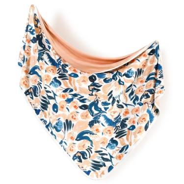 Imagem de GRSSDER Cobertores de bebê super macios e elásticos de malha de malha para bebês, cobertores elegantes de camada dupla 86 x 111 cm extra grande para cueiros, blush e flora