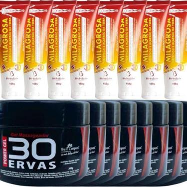 Imagem de Revenda 8 Gel 30 Ervas Power 300G + 8 Pomada Milagrosa 150G - Bio Inst
