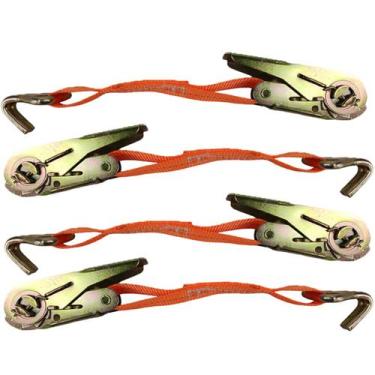 Imagem de Catraca Movel De Amarraçao De Carga Gancho J Kit 4 Uni Reforçada Mudan