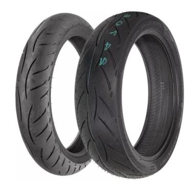 Imagem de Par Pneu Moto 110 70 r17 e 160 60 r17 Sportec M5 Metzeler