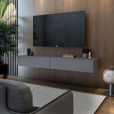 Imagem de Rack Suspenso 1,40cm Móveis Eros Design Elegante e Organização Premium Em MDF