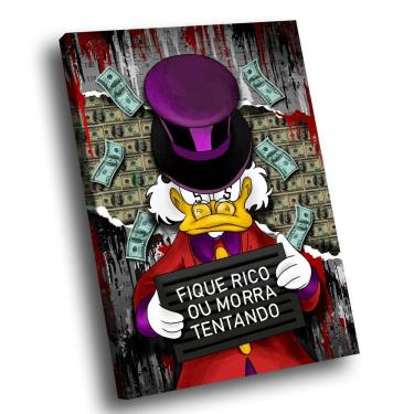Imagem de Quadro Tio Patinhas Fique Rico -- Br Artes