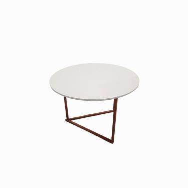 Imagem de Mesa De Centro Jade Clean Pés De Aço Elegância Durabilidade