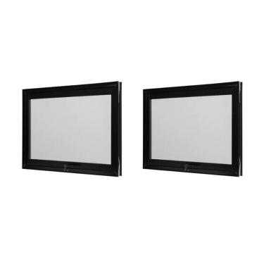 Imagem de Kit Com 2 Janelas De Aluminio Maxim-ar 80x60cm Vidro Boreal Ultra Ramassol Preto