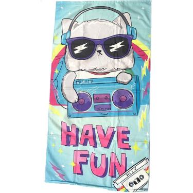 Imagem de Toalha De Praia Infantil Summer Microfibra Anti Areia 60x110cm Have Fun