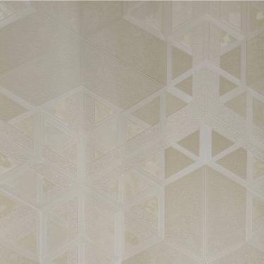 Imagem de Papel De Parede Metropolis 3 Geométrico Bege Mt300802r