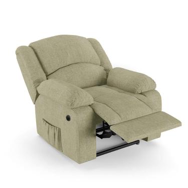 Imagem de Poltrona Do Papai Reclinável Pietra Power Elétrica Massagem Fh9 Linho Bege - Mpozenato