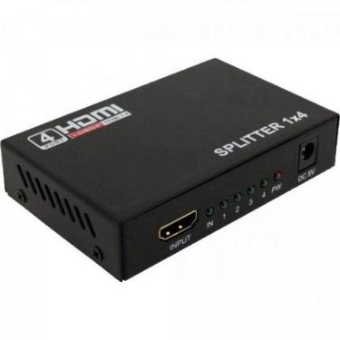 Imagem de Divisor Hdmi 1 Entrada X 4 Saídas Preto Storm