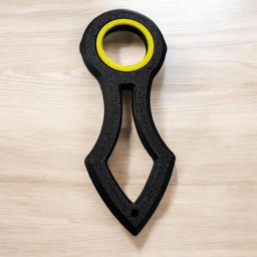 Imagem de Chaveiro Karambit Ninja Anti-estresse - Fidget Toy Giratório - FLEX3D,