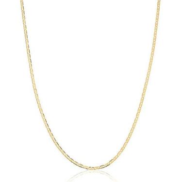 Imagem de Corrente Feminina Maciça Piastrine Em Ouro 18k 2mm - AGAPRIME JÓIAS, 4