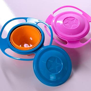 Imagem de Potinho Pote Prato Mágico Giratório 360° Infantil. Rosa.