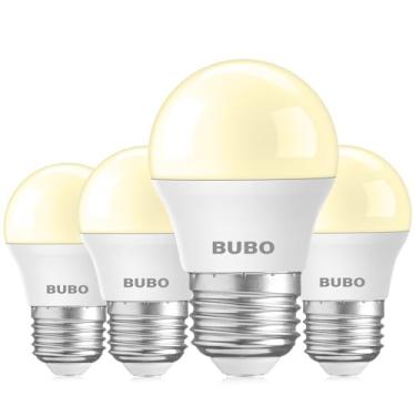 Imagem de BUBO Lâmpada Led Para Geladeira, Equivalente A 40 Watts, Eletrodomésticos De 120 V, Branca Suave, 2700 K, Geladeira A15 E26, Base Média Freezer, 5,5 W, Não Regulável, Pacote Com 4