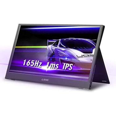 Imagem de G-STORY Monitor Portátil De 17,3", Atualizado, 165 Hz, 144 1080P, Fhd, Eye Care, Hdr, Tela Ips 1 Ms, Usb C, Para Jogos, 99% Srgb, Computador Hdmi Laptop, Pc, Telefone, Xbox, Ps5, Com Capa Inteligent