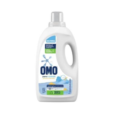 Imagem de OMO Sabao Liquido Puro Cuidado 3L – Sabão Líquido Hipoalergênico para Roupas Delicadas e de Bebê