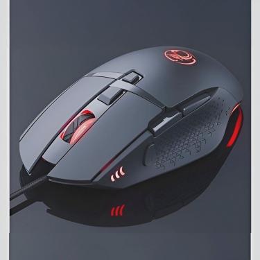 Imagem de Mouse Óptico Gamer Com Fio Usb LED 8 Botões 7200 Dpi