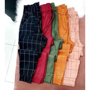 Imagem de Calça feminina jogger - Filó modas, Telha, P