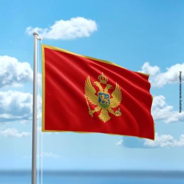 Imagem de Bandeira de Montenegro 80cmx140cm Tecido Oxford 100% Poliéster - Prese