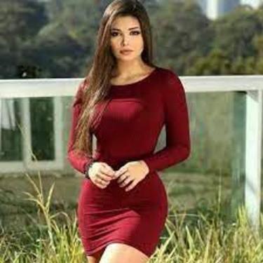 Imagem de Vestido curto manga longa gola rasa canelado - filo modas, Verde milit