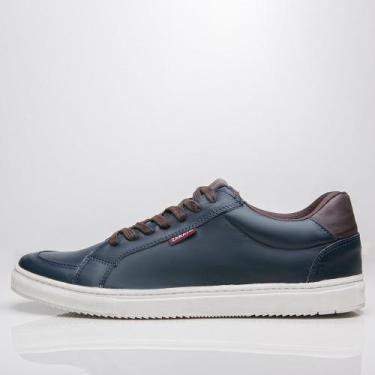 Imagem de Tênis Sapatênis Masculino Confortável Em Marinho Couro Legitimo - ZARA