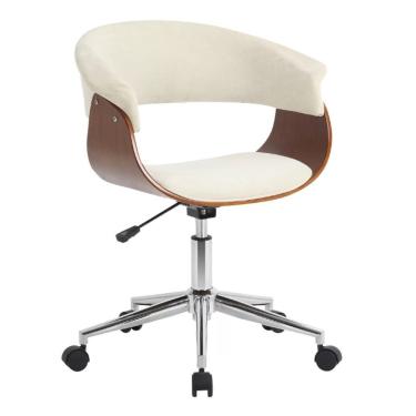 Imagem de Cadeira Para Escritório Diretor Giratória Regulável Turim Fratini Móveis Nude