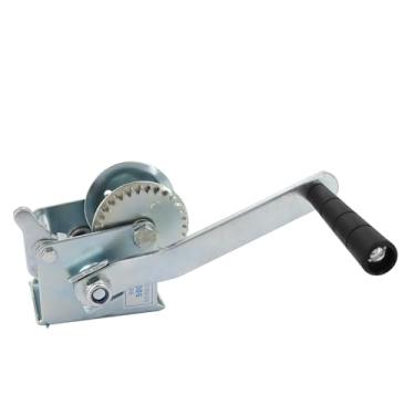 Imagem de LFGUD Guincho de mão para reboque de barco, capacidade de 226,8 kg, alça de 8,27 polegadas, proporção de engrenagem 4.1:1, guincho manual de catraca para reboques, barco ATV UTV Marine