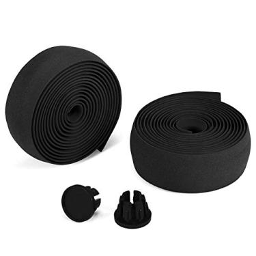 Imagem de Qudai 2pcs fitas de guiador de bicicleta Faixa de guiador de bicicleta de estrada macia respirável antiderrapante cinto de guiador de bicicleta EVA fita de chifres de bicicleta cinto de bicicleta