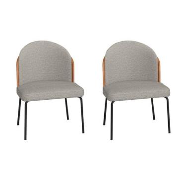 Imagem de Conjunto 2 Cadeiras Oslo Tecido - Compoarte