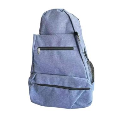 Imagem de simhoa Bolsa de tênis, mochila profissional para badminton, bolsa de transporte versátil, portátil para pickleball, de mão para mulheres e homens, Violeta Azul