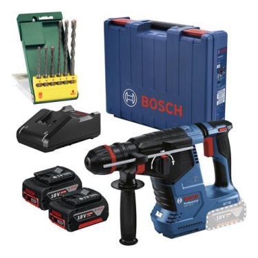 Imagem de Martelete Rompedor Gbh 187-li Bosch 2 Baterias Kit 6 Brocas