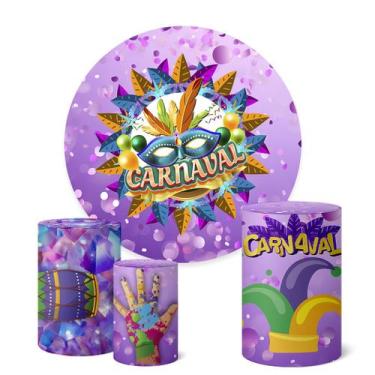 Imagem de Trio Capas Cilindro + Painel Redondo 1,50m Carnaval - Fadrix, K1CNV000