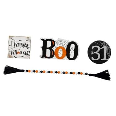 Imagem de CarpNettore Suporte em Camadas para Halloween, Guirlanda de Contas E Placas de Madeira, Comprimento Da Corda