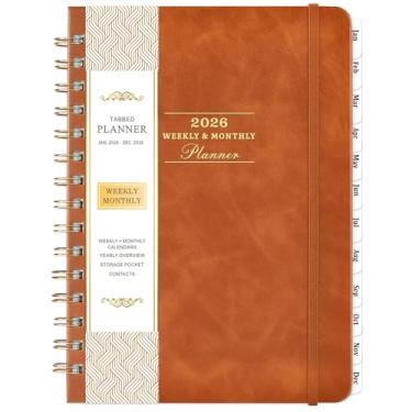 Imagem de Indeme Agenda Acadêmica 2024-2025, 16 x 21,3 cm, Marrom, Capa Dura, Abas