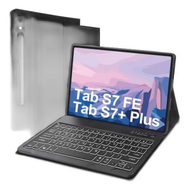 Imagem de BDNET, Case + Teclado Iluminado Abnt2 Para Galaxy Tab S7 Fe