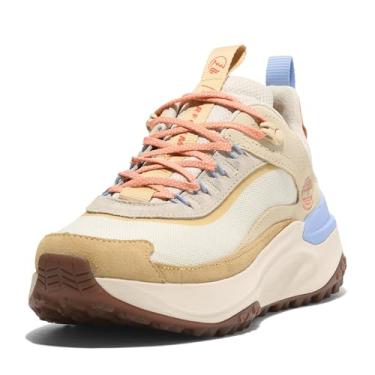 Imagem de Timberland Tênis feminino Motion Access Low Lace-Up impermeável, Malha natural W M amarelo, 34