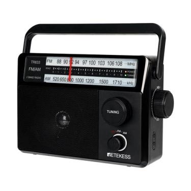 Imagem de Rádio Retekess TR633 AM FM com melhor recepção para idosos