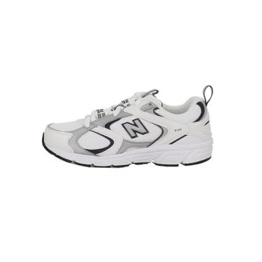 Imagem de New Balance Tênis masculino 408 V1, Nb branco/índigo natural, 4