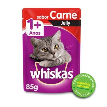 Imagem de Sache Whiskas 1+ Adulto Carne Jelly 85g