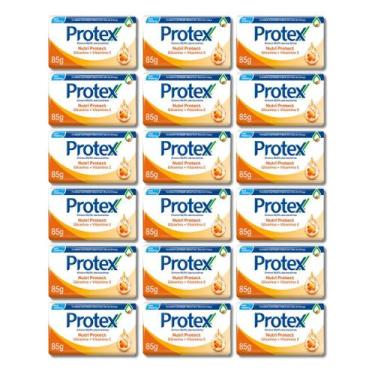 Imagem de Kit 18 Sabonetes Protex Nutri Protect Glicerina Vitamina E 85g
