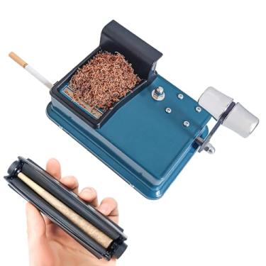 Imagem de Máquina de enrolar cigarros para tubos de cigarro de 8 mm de diâmetro vem com rolo de cigarro para papéis de rolo de 110 mm de comprimento, 2 tipos de fabricantes de cigarros presente para homens e