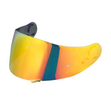 Imagem de JQF Gear Repalcement GT Air Visor para GT Air 2, escudo de capacete externo compatível com acessórios CNS-1/Neotec/TC-5/TC-9 (vermelho cromado)