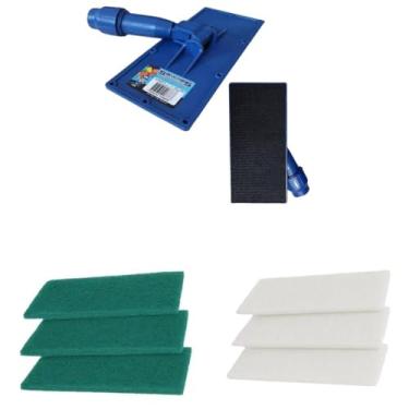 Imagem de Suporte Lt Limpa Tudo + 6 Fibras: Kit Completo Para Limpeza em Geral