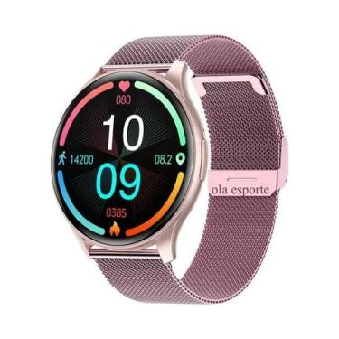 Imagem de Smartwatch Feminino Com Tela AMOLED De 1.43" HD, Monitor De Glicose No
