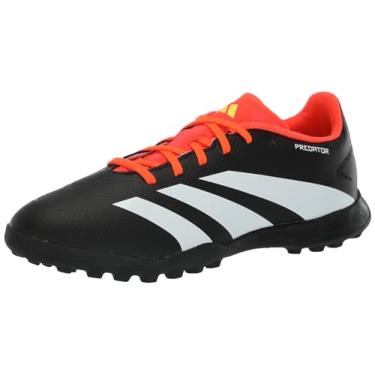 Imagem de adidas Tênis unissex 24 League Turf, Preto/branco/vermelho solar, 3.5 Little Kid