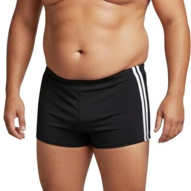 Imagem de Sunga Boxer Masculina Adulto Plus Size Liso Box Tamanho Grande Forrada