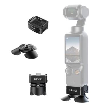 Imagem de ULANZI Kit de mini tripé de liberação rápida para DJI Osmo Pocket 3, com porta de função completa tipo C (PK-08 e PK-11)