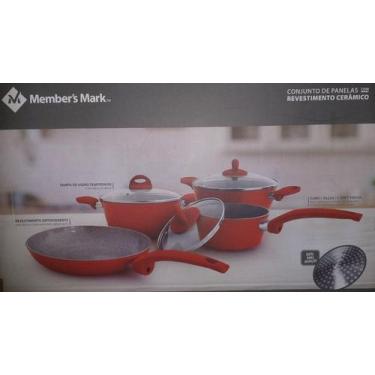 Imagem de Jogo Panelas Antiaderente Cerâmico Member's Mark Com 4 Peças