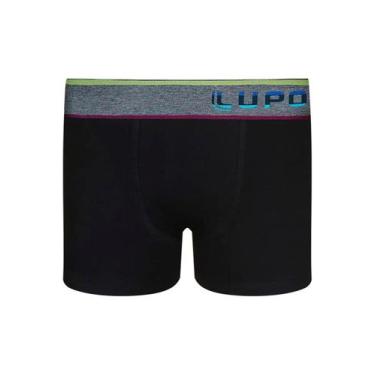 Imagem de Cueca Boxer Infantil Lupo 00151-011 Lisa Algodão T. P/GG, GG, 9990, Pr
