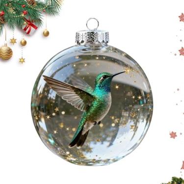 Imagem de Bohany Enfeites De Bola De Pássaro De Natal - Decoração Leve Reutilizável Para Exposição,Enfeites De Natal Com Forma De Pássaro | Para Janela Interior Mesa De Centro Parede Exterior Festa Casa