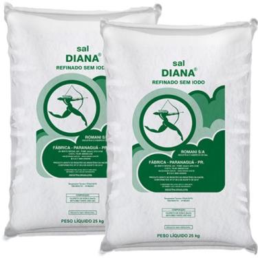 Imagem de Sal Refinado Sem Iodo 25kg - Diana