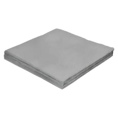 Imagem de 20 Guardanapos de Papel Prata Liso 33x33cm Folha Dupla Silver Festa  I